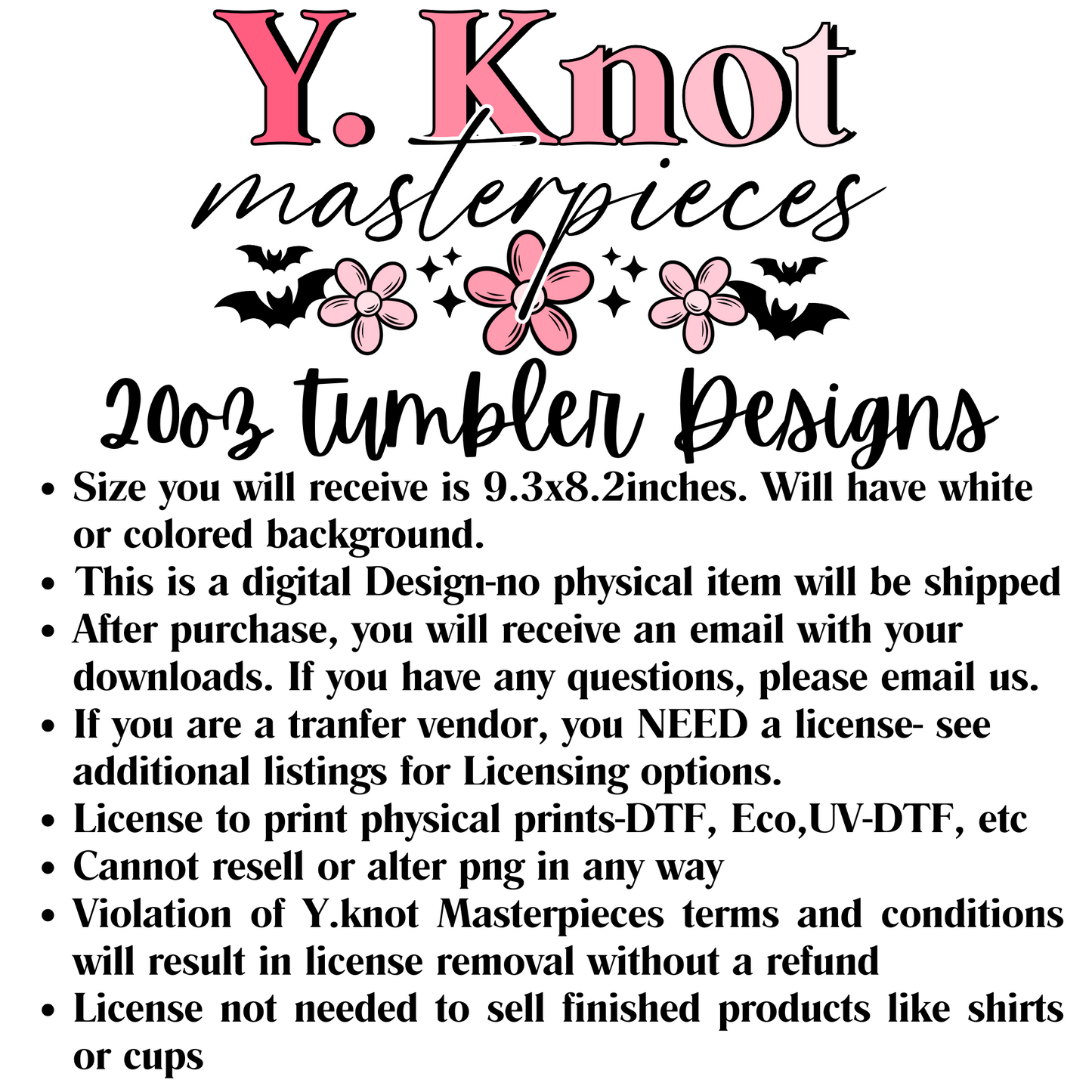 BROWN NORTH POLE CONCHITAS 20oz TUMBLER WRAP PNG-GHOST