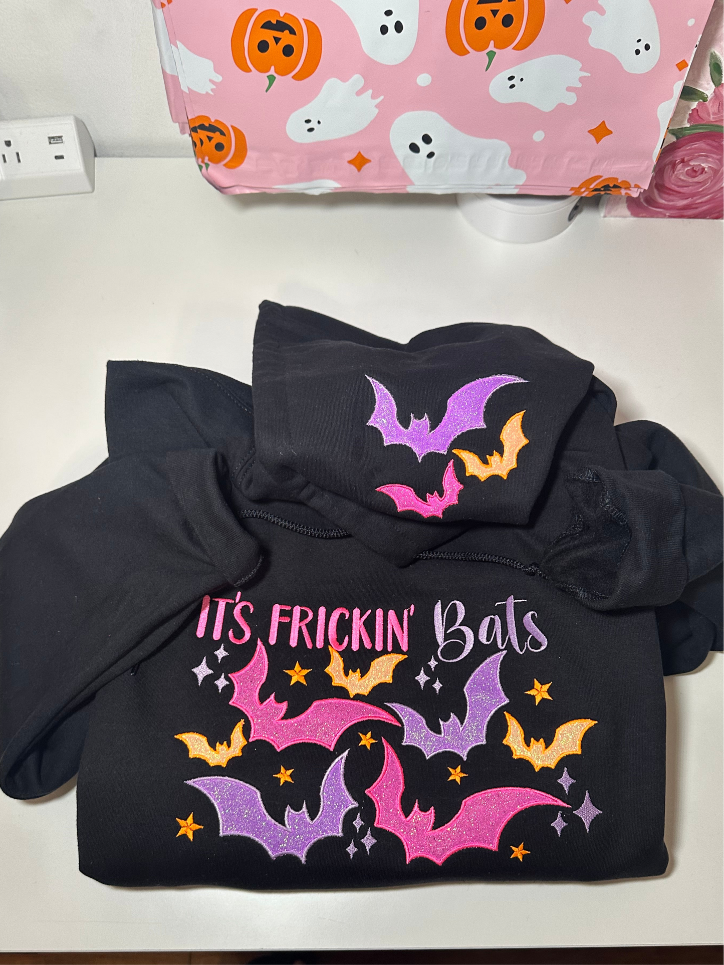 IT’S FRICKIN’ BATS EMBROIDERED HOODIE
