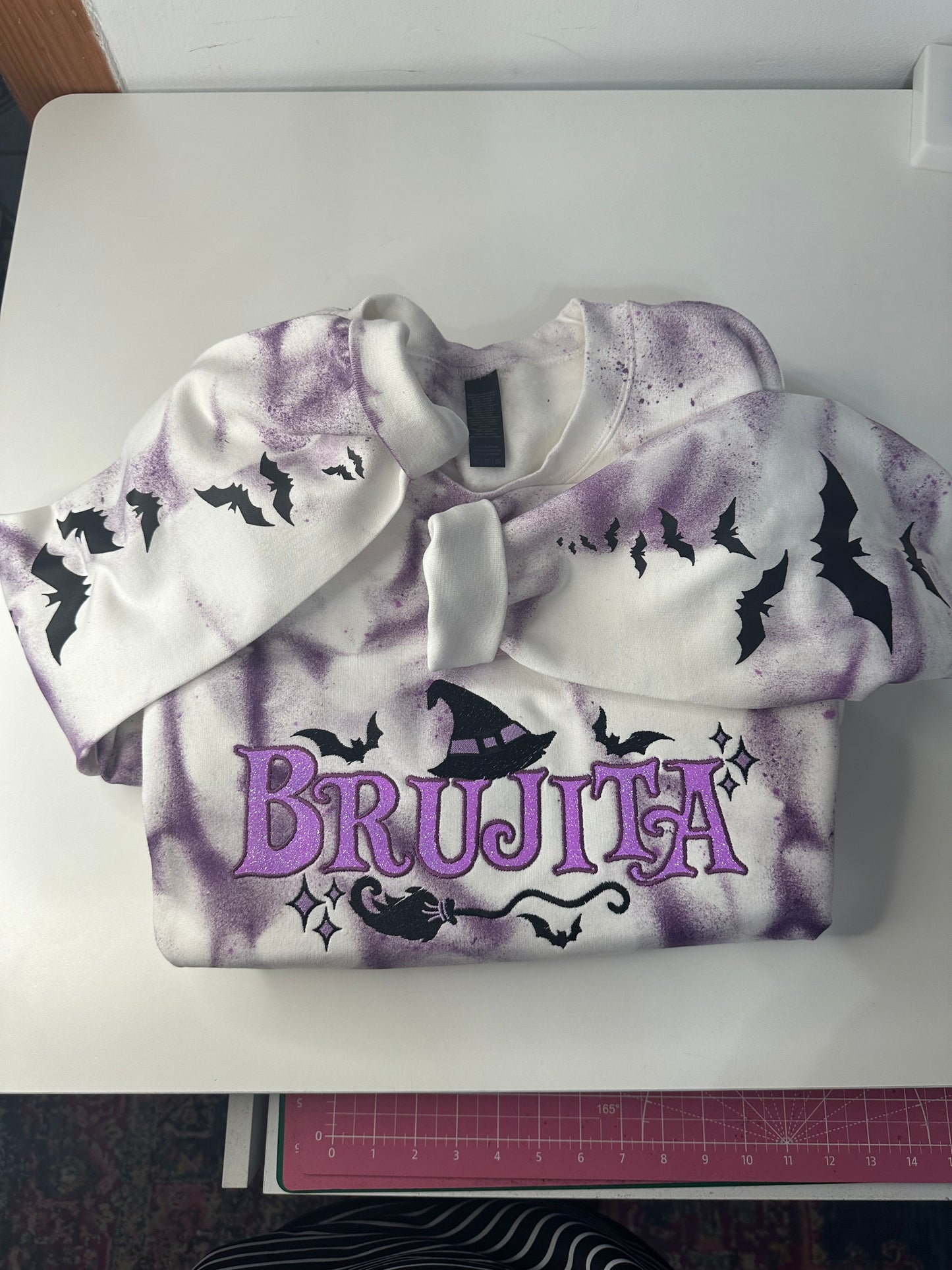 BRUJITA PURPLE TIE DYESWEATER & HOODIE