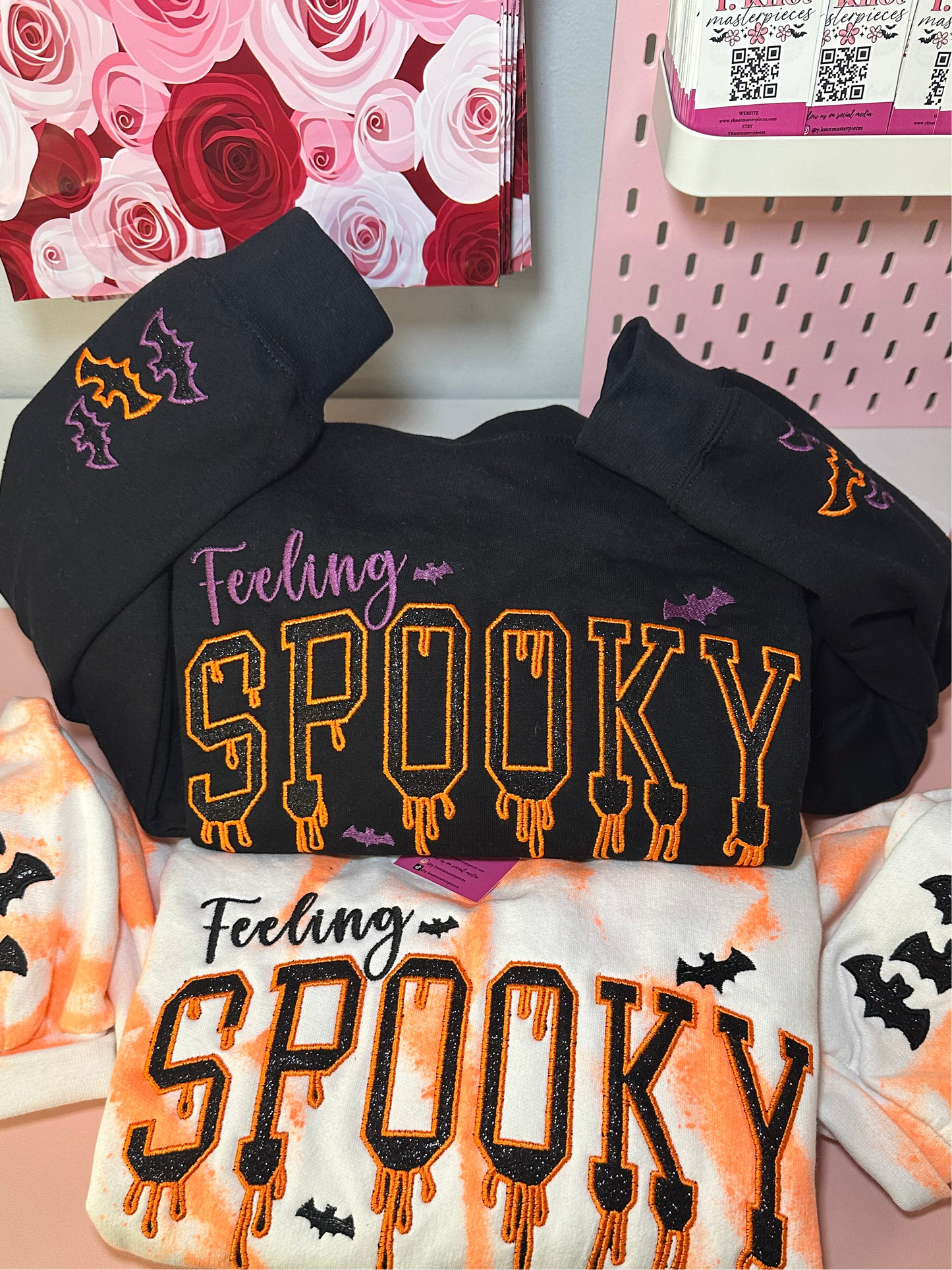 FEELING SPOOKY BLACK SWEATER & HOODIE