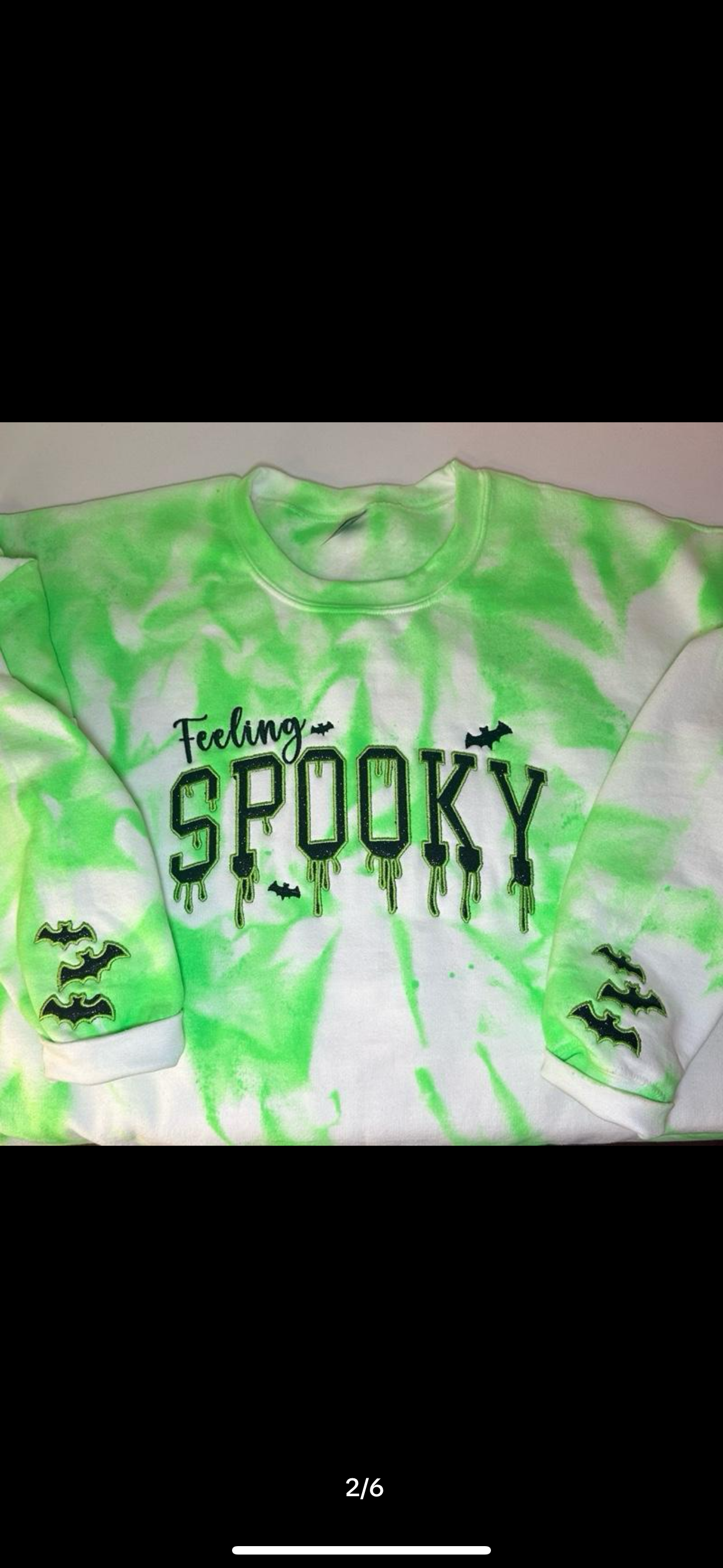 FEELING SPOOKY GREEN TIE DYESWEATER & HOODIE