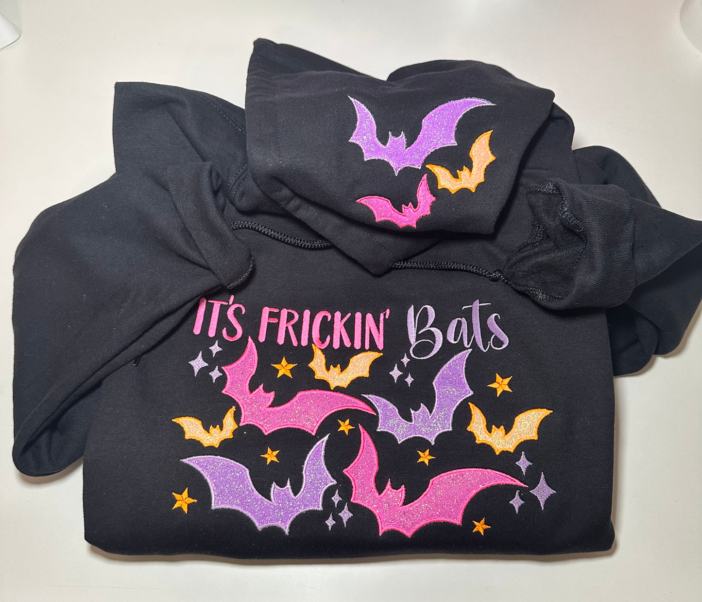 IT’S FRICKIN’ BATS EMBROIDERED HOODIE