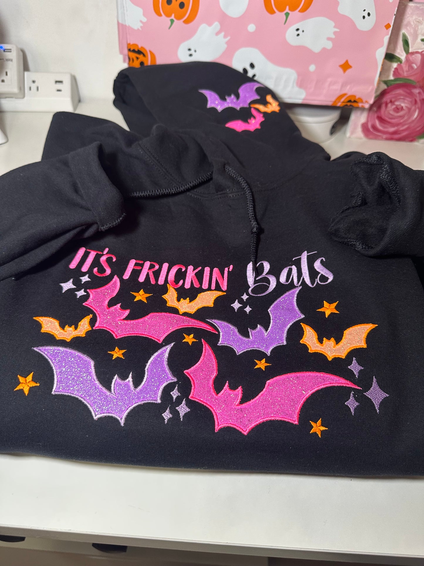 IT’S FRICKIN’ BATS EMBROIDERED HOODIE