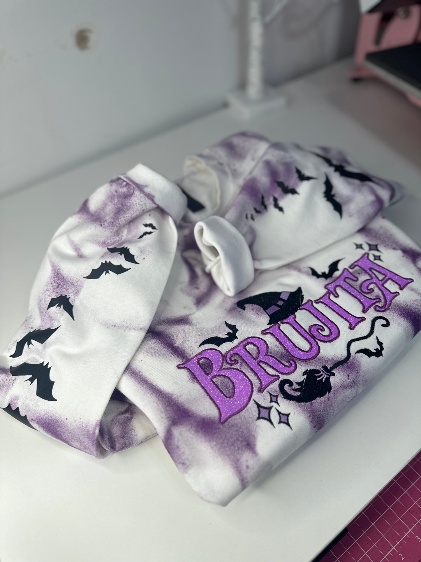 BRUJITA PURPLE TIE DYESWEATER & HOODIE