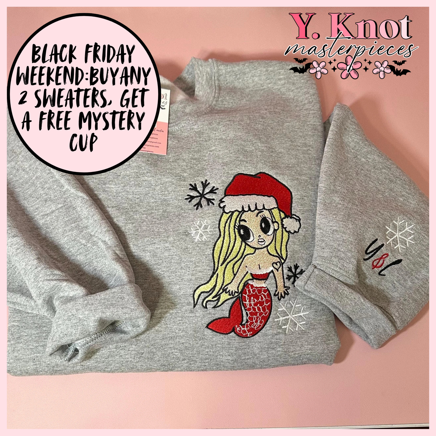 MERRY BICHOTA EMBROIDERED SWEATER