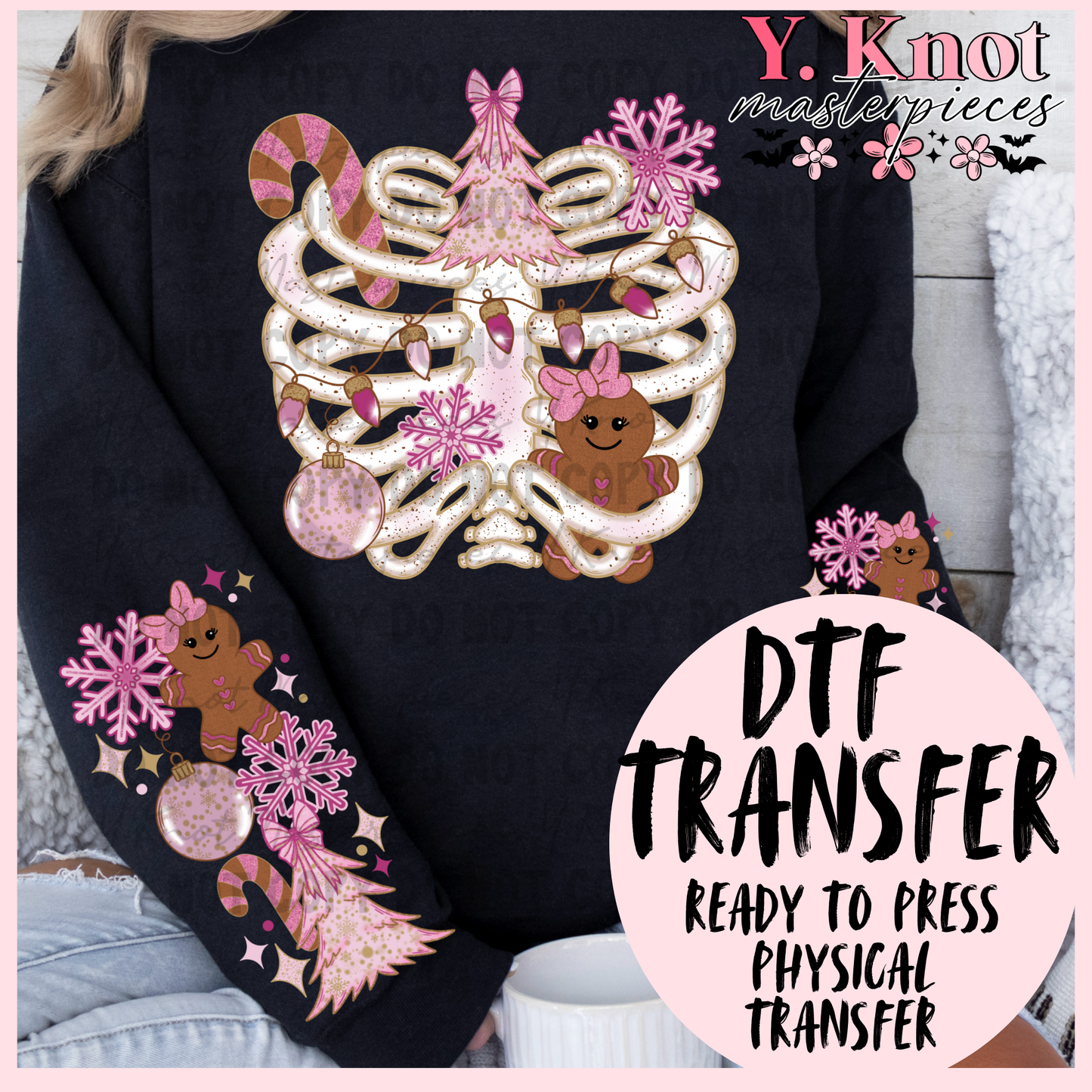 PINKMAS TO THE BONES DTF TRANSFER