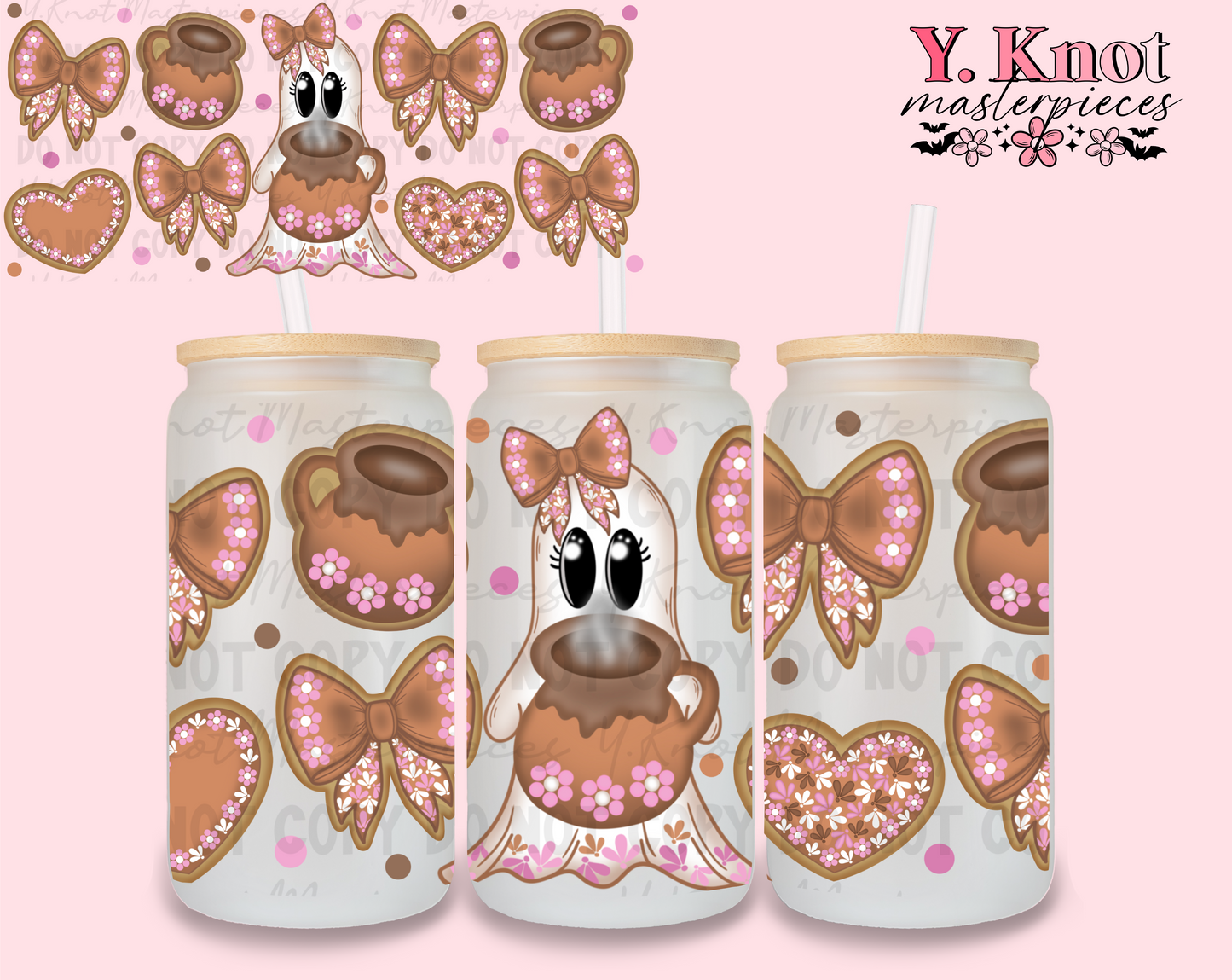 CAFECITO Y CHISME 16oz GLASS WRAP PNG