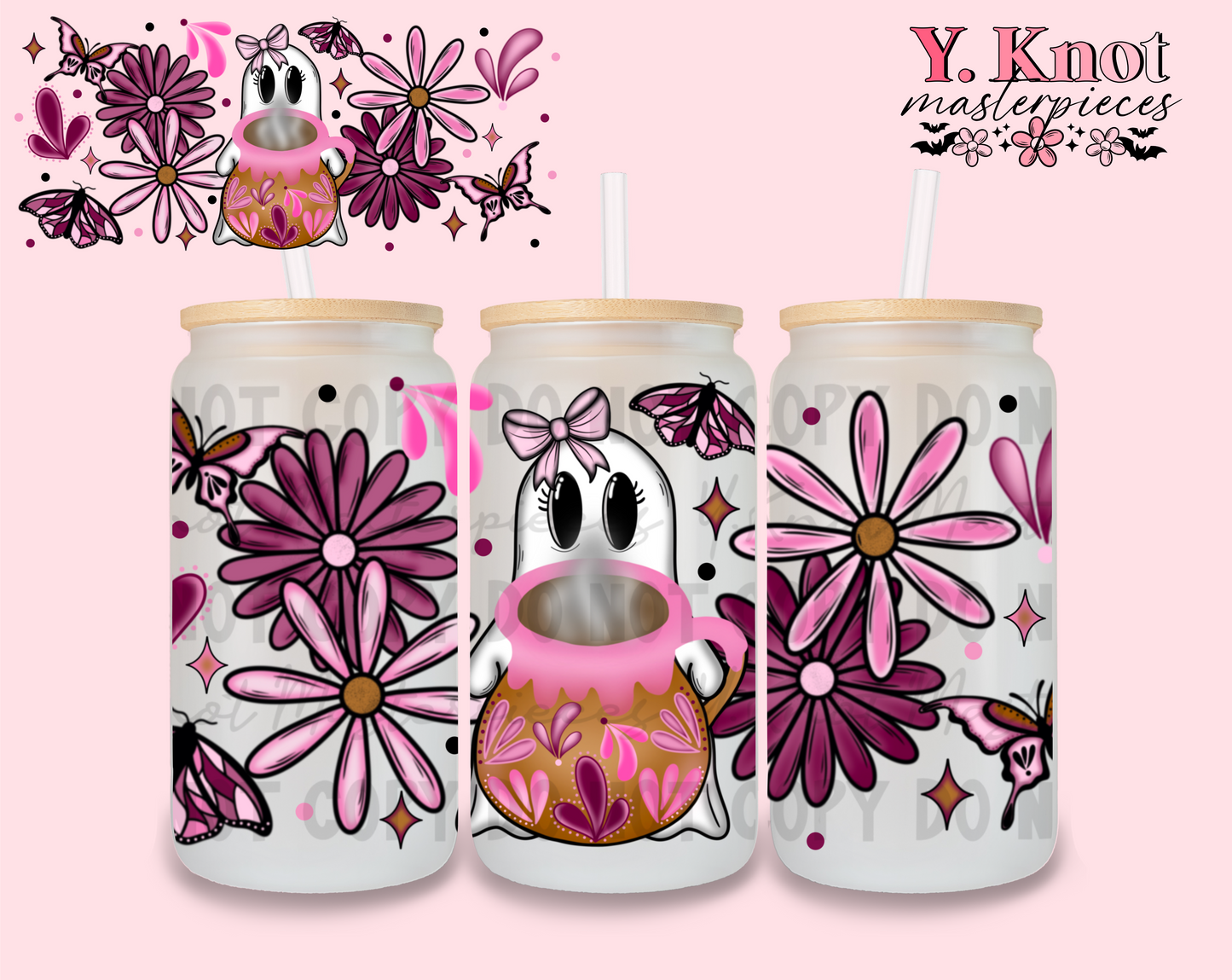 SOLO UNA TAZA 16oz GLASS WRAP PNG