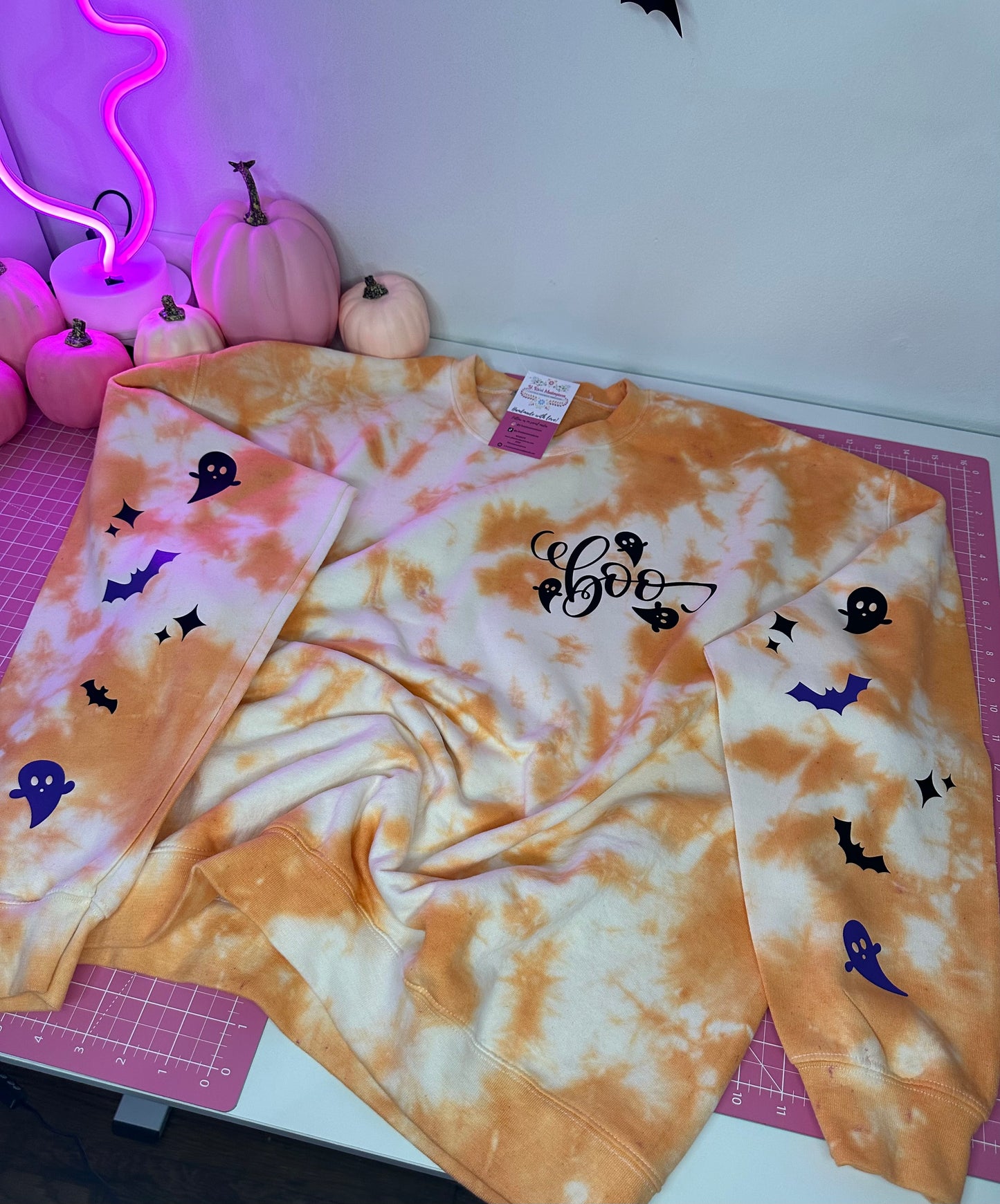 GHOST TIE DYE SWEATSHIRT