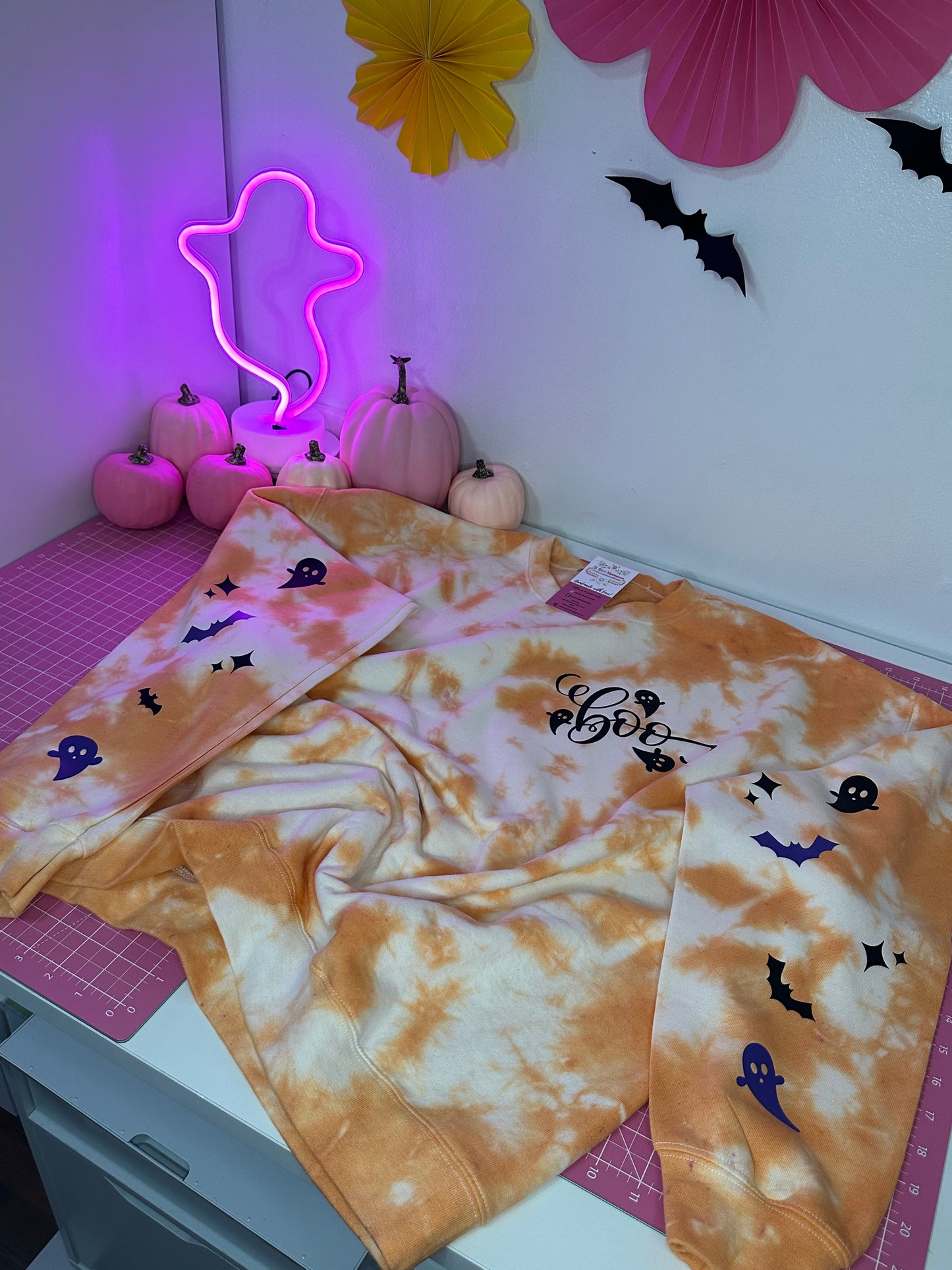 GHOST TIE DYE SWEATSHIRT