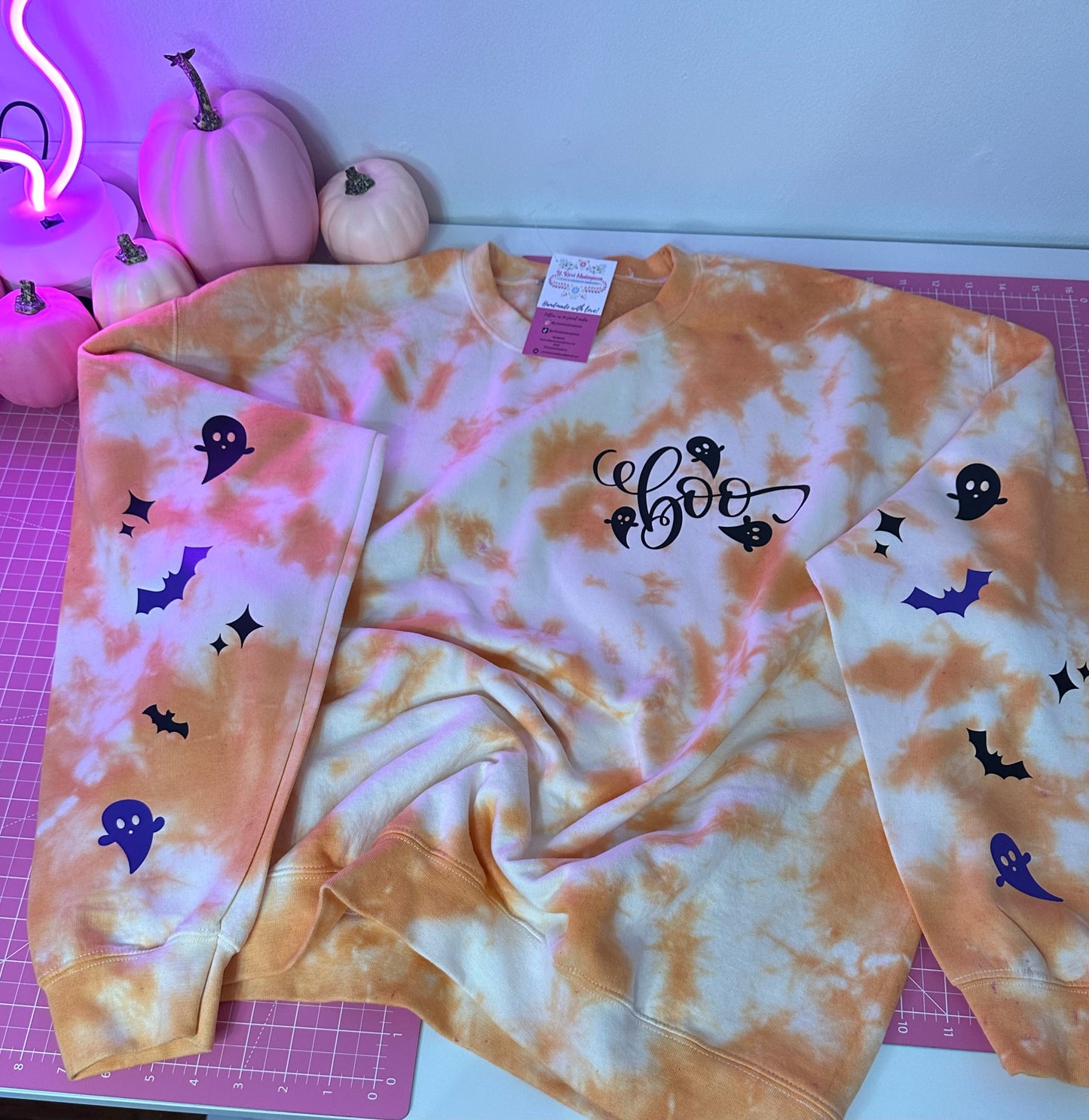 GHOST TIE DYE SWEATSHIRT