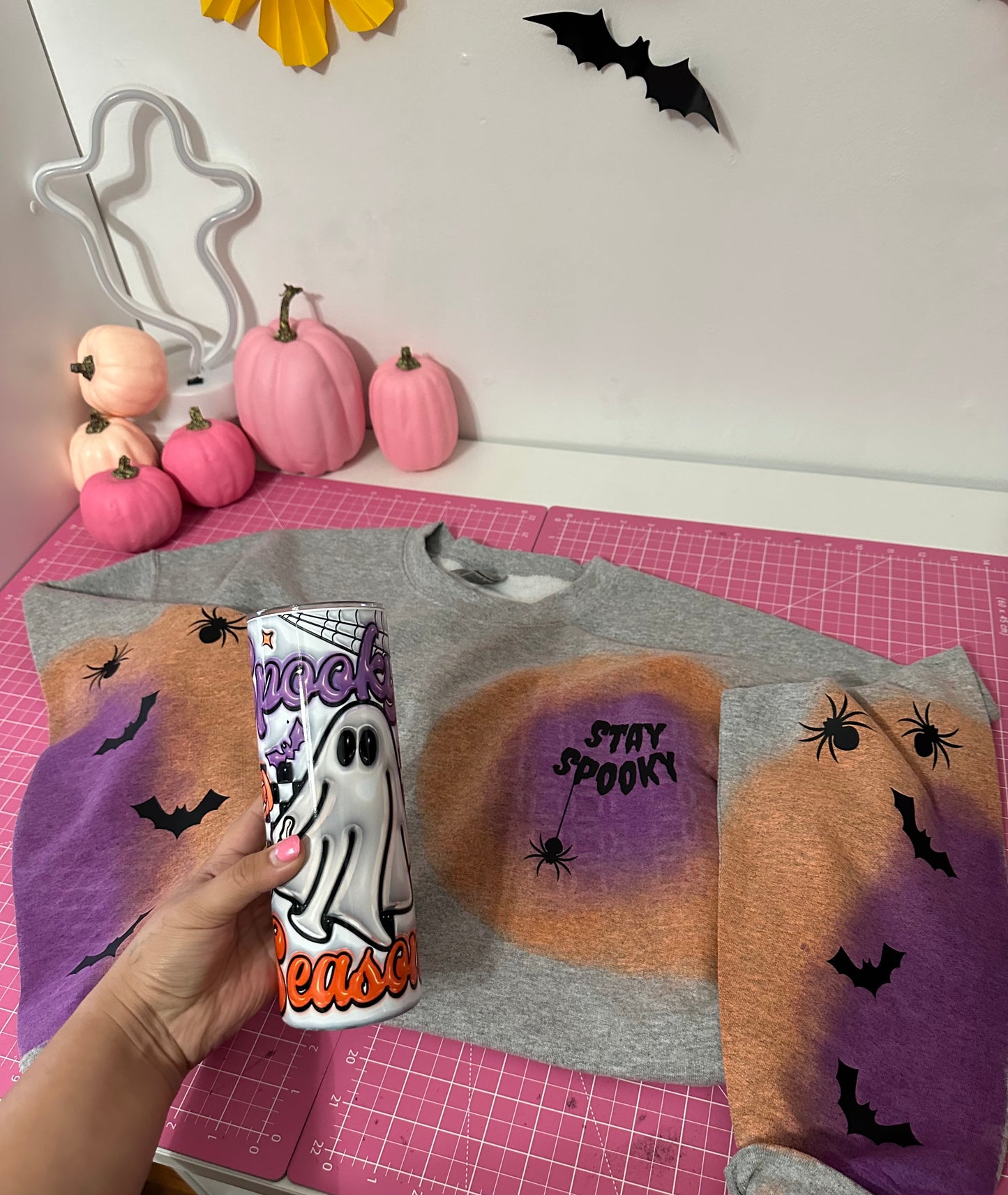 STAY SPOOKY COLORFUL FRONT & BACK SWEATSHIRT