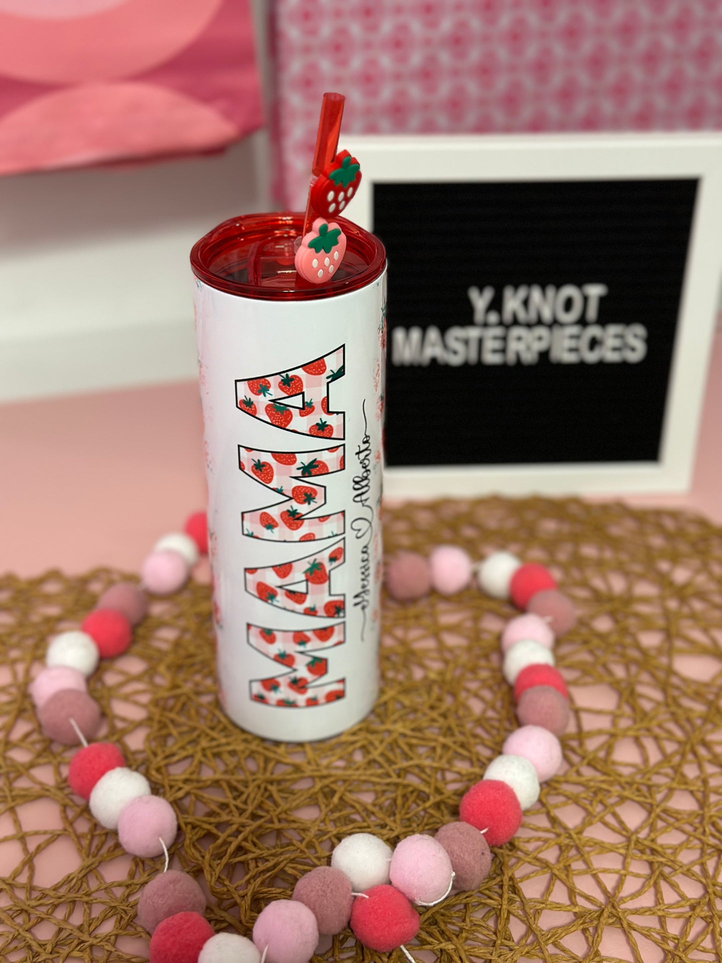 MAMA STRAWBERRY TUMBLER