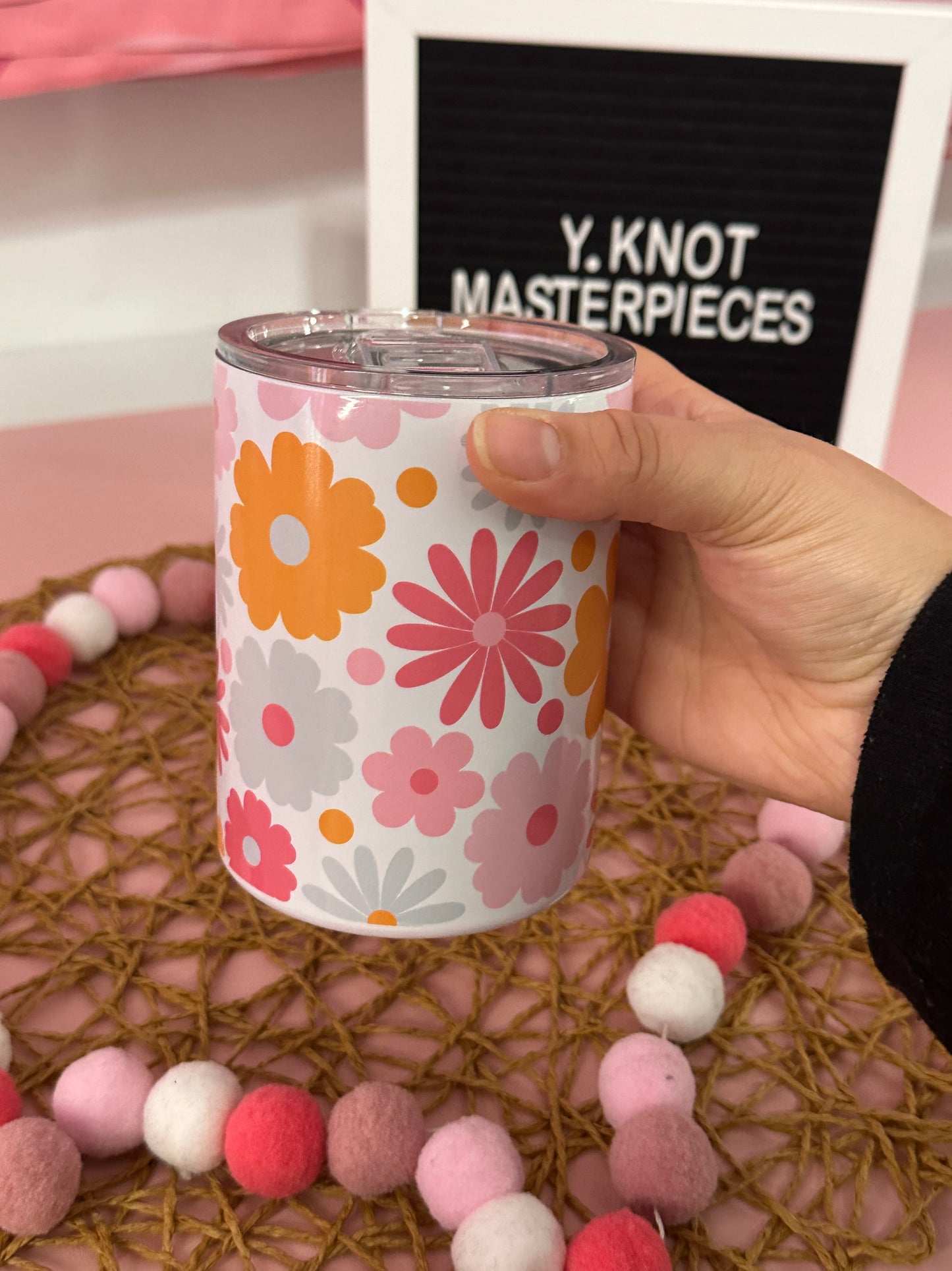 PASTEL FLOWERS MINI TUMBLER