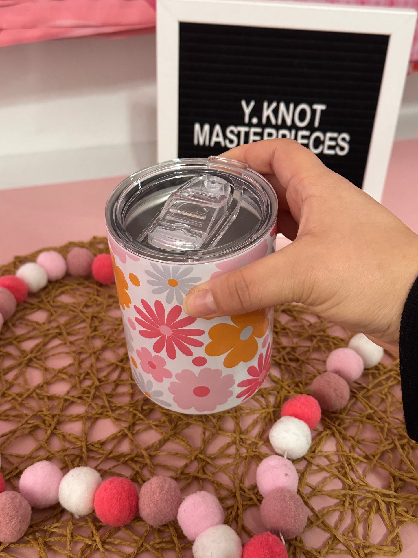 PASTEL FLOWERS MINI TUMBLER