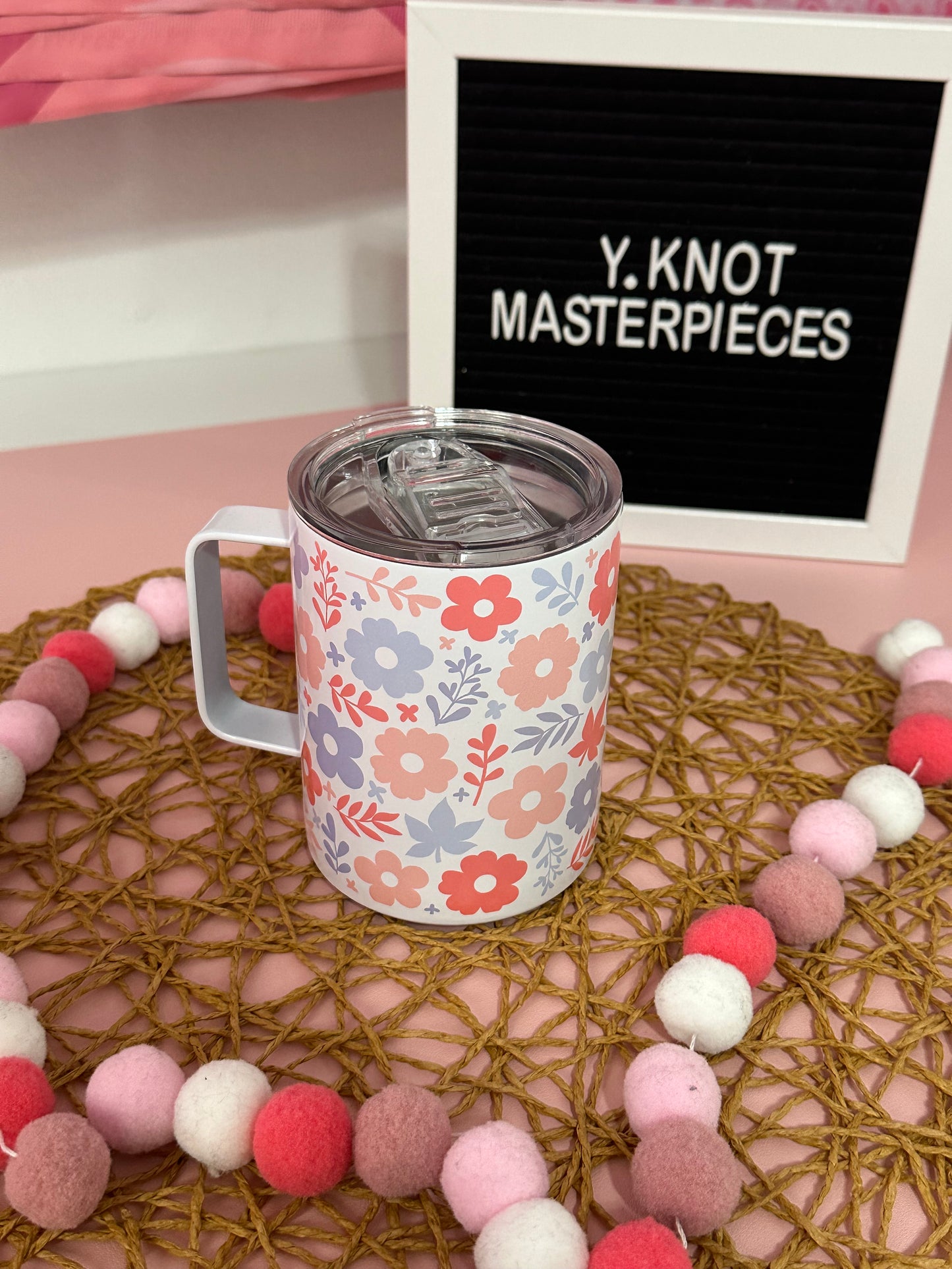 FLORAL PASTEL MINI MUG TUMBLER