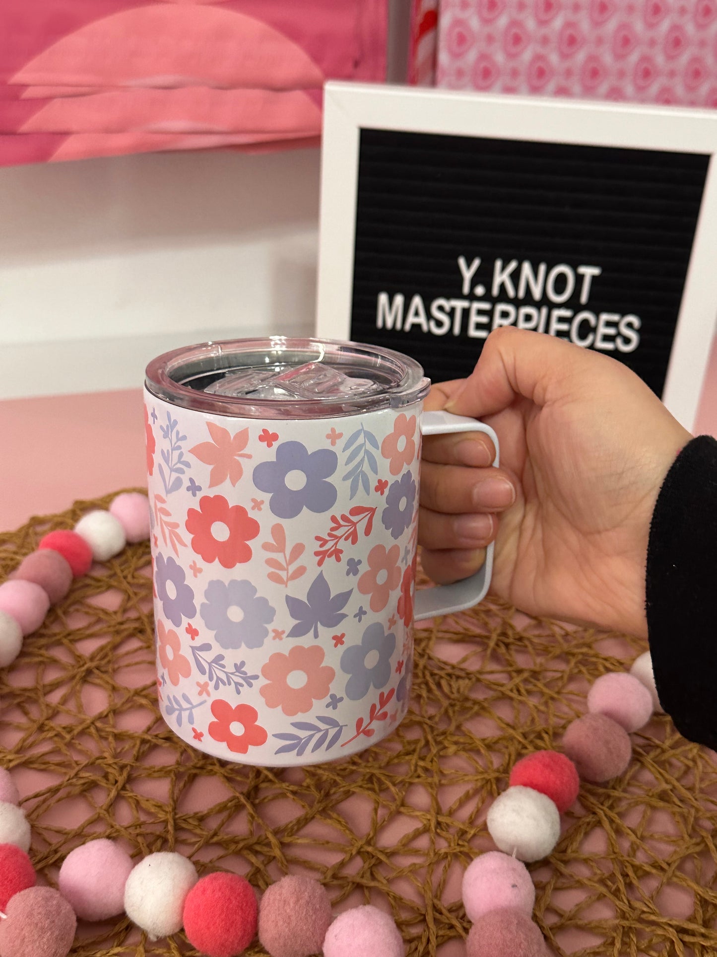 FLORAL PASTEL MINI MUG TUMBLER