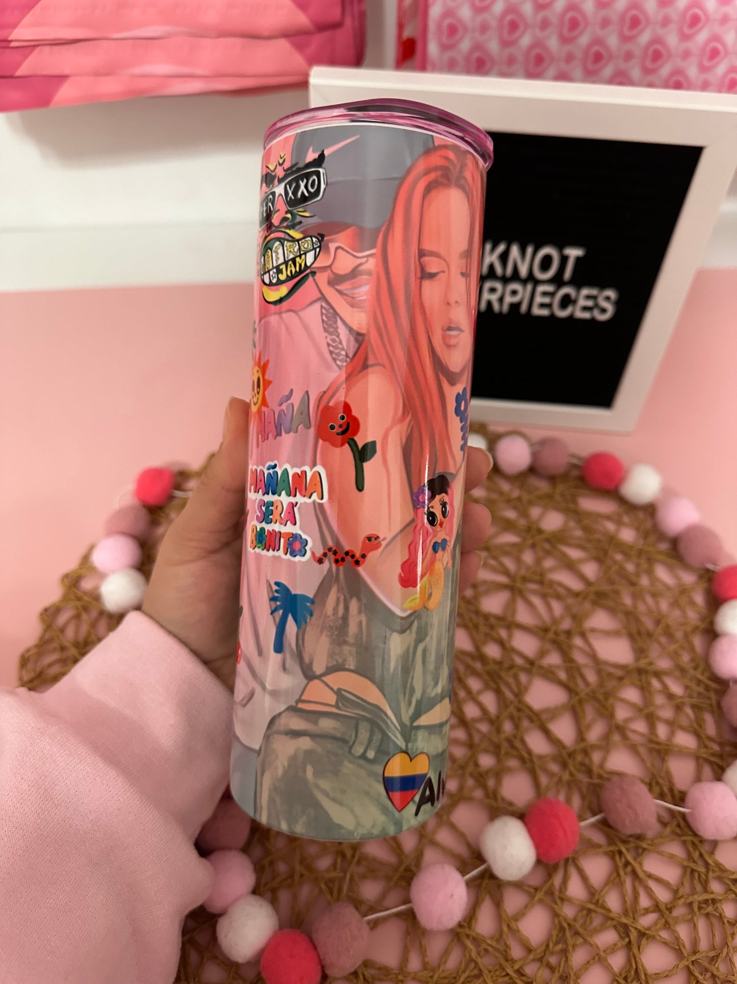FEID & KAROL G CUSTOM TUMBLER