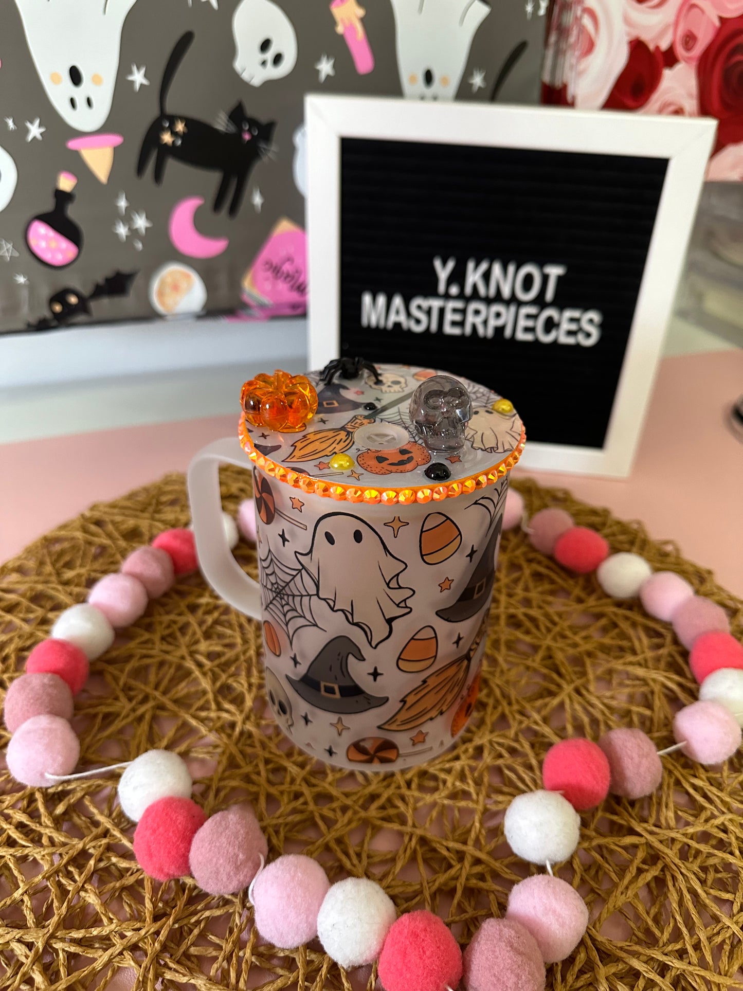 SPOOKY DOODLES FROSTED MUG