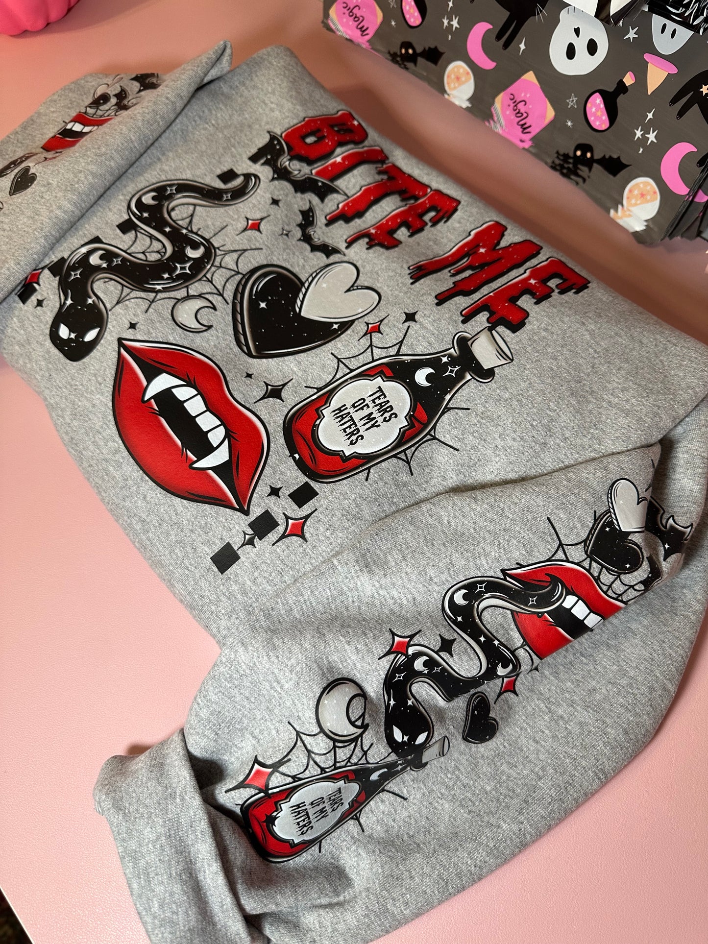 BITE ME SWEATER- 2 COLOR OPTIONS