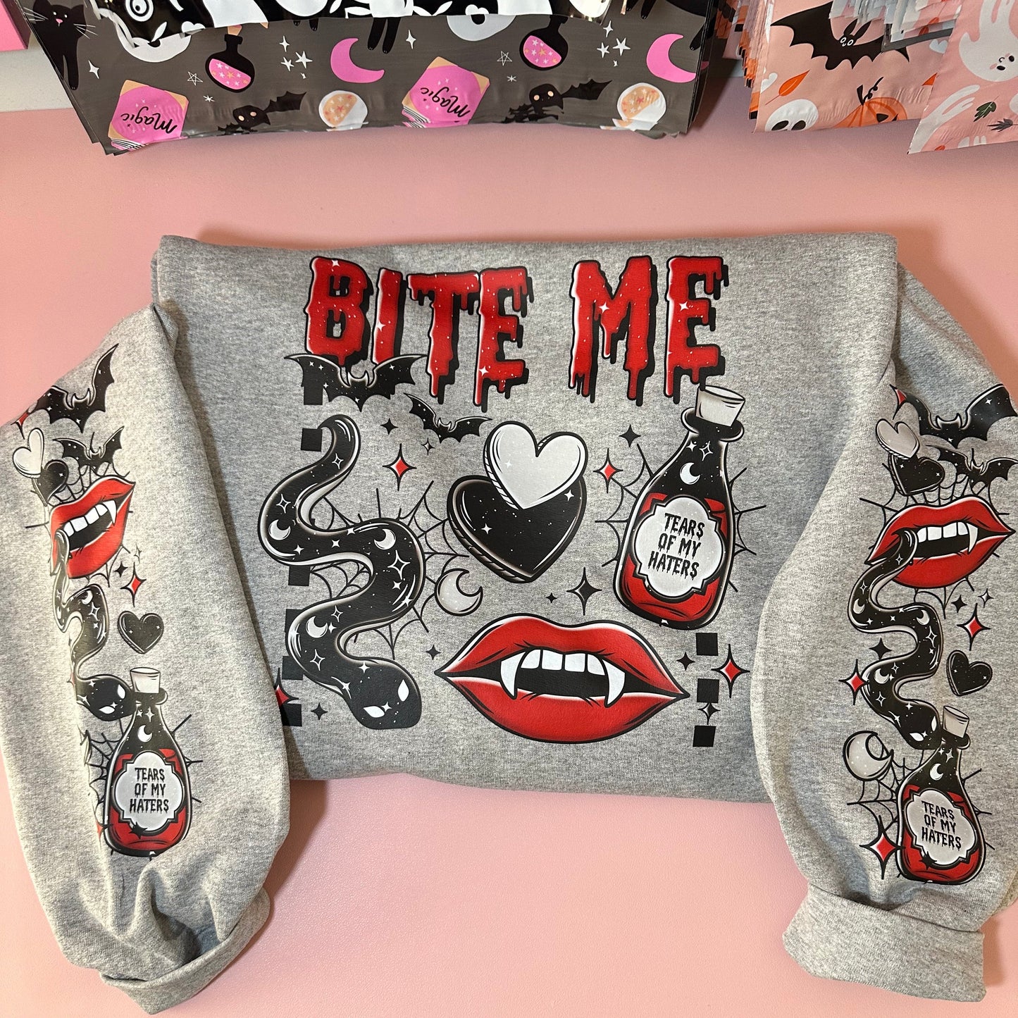 BITE ME SWEATER- 2 COLOR OPTIONS