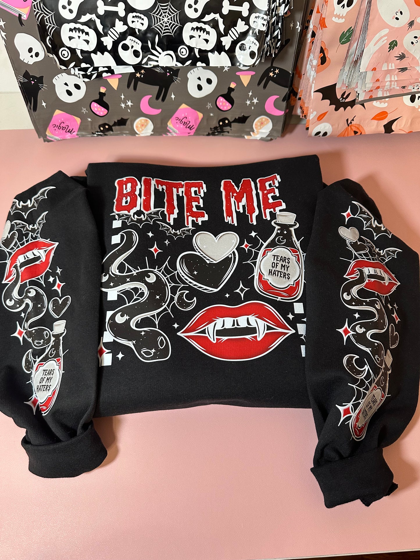 BITE ME SWEATER- 2 COLOR OPTIONS