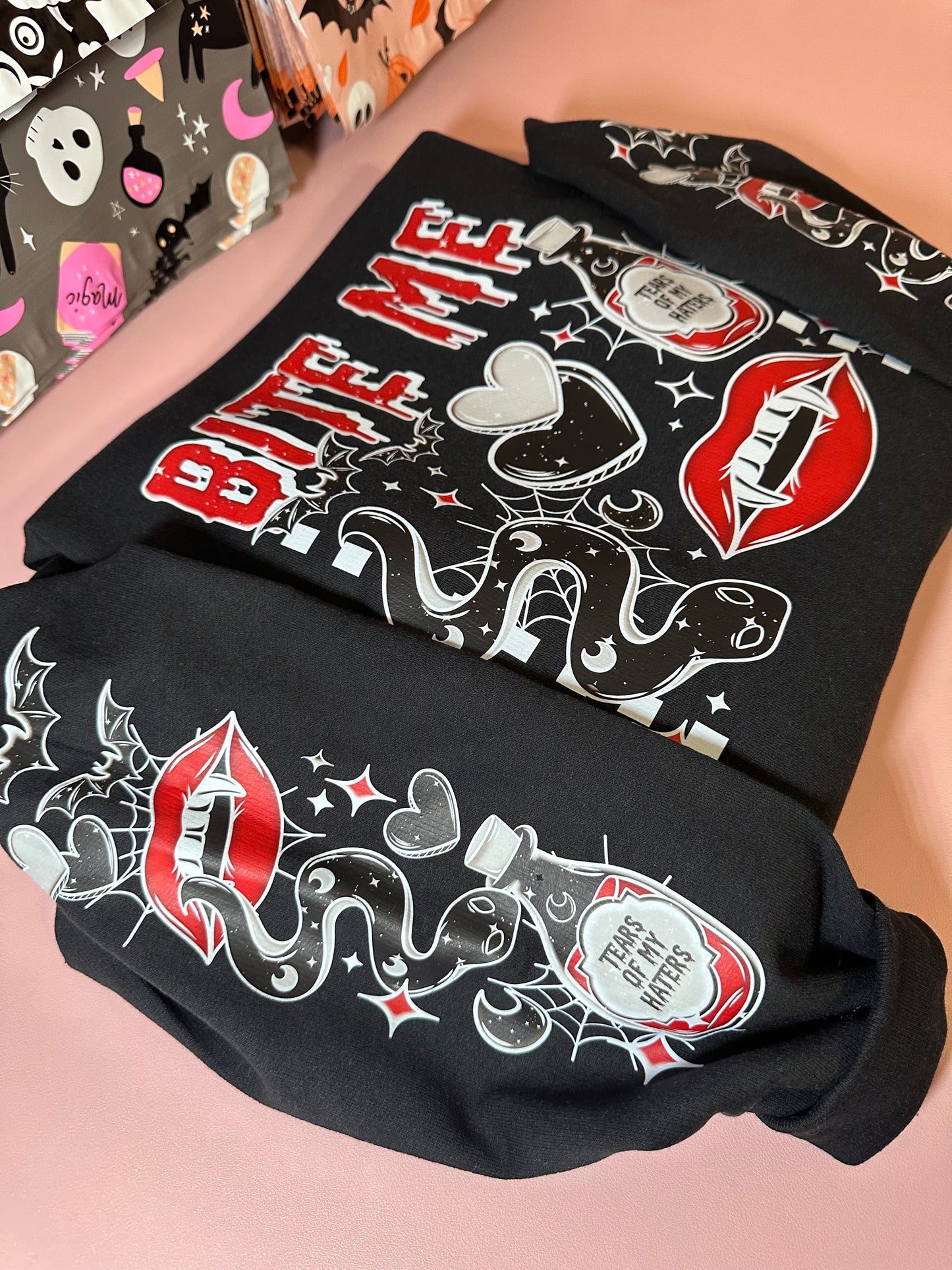 BITE ME SWEATER- 2 COLOR OPTIONS