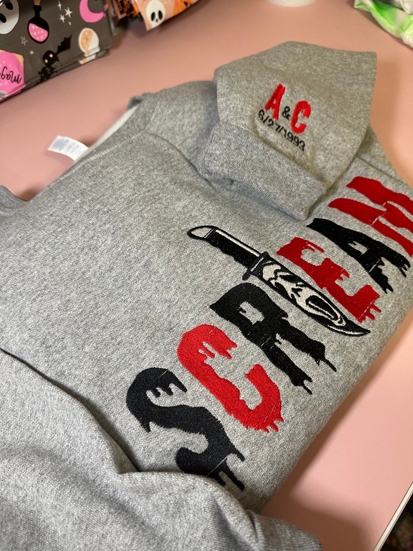 GHOSTFACE CUSTOMIZED EMBROIDERED SWEATSHIRT