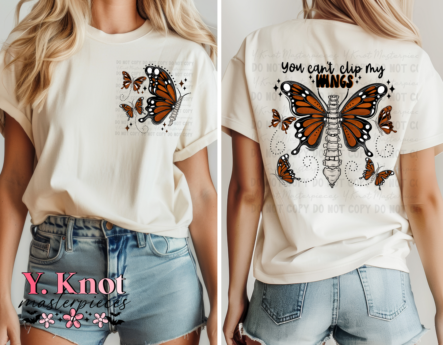 YOU CAN'T CLIP MY WINGS FRONT & BACK- PNG BUNDLE