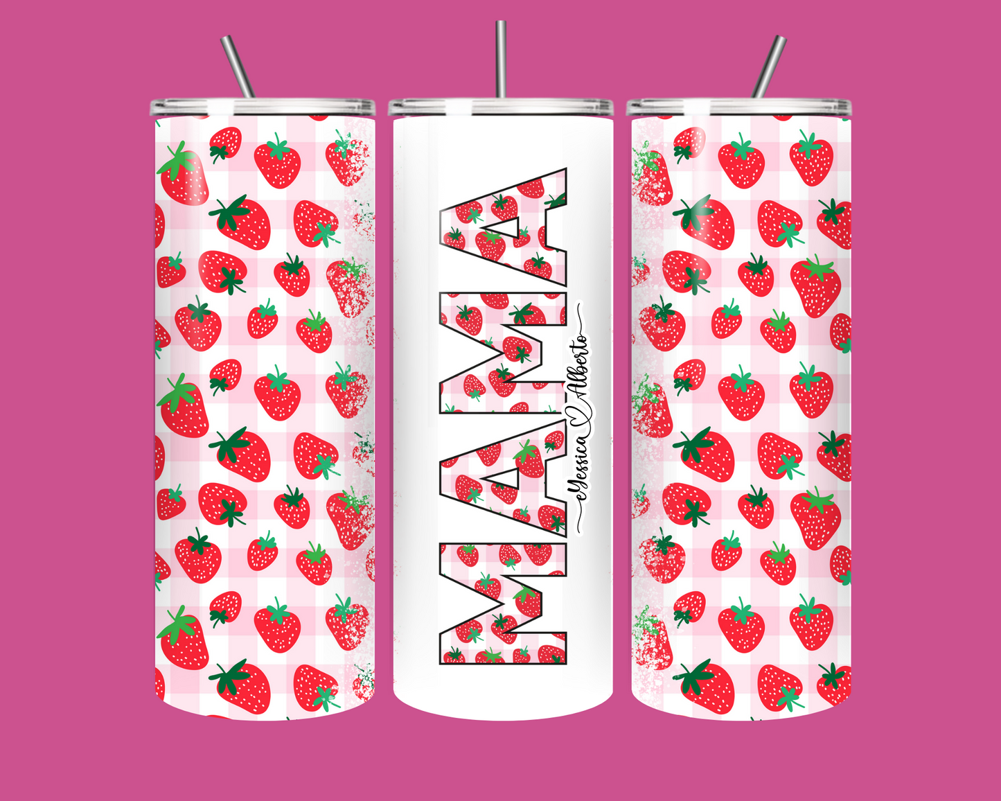 MAMA STRAWBERRY TUMBLER