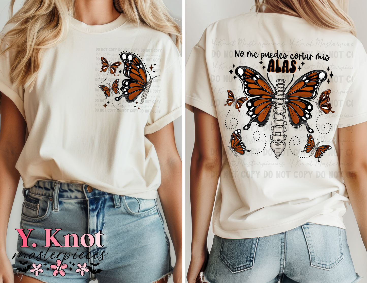 NO PUEDES CORTAR MIS ALAS FRONT & BACK-PNG BUNDLE