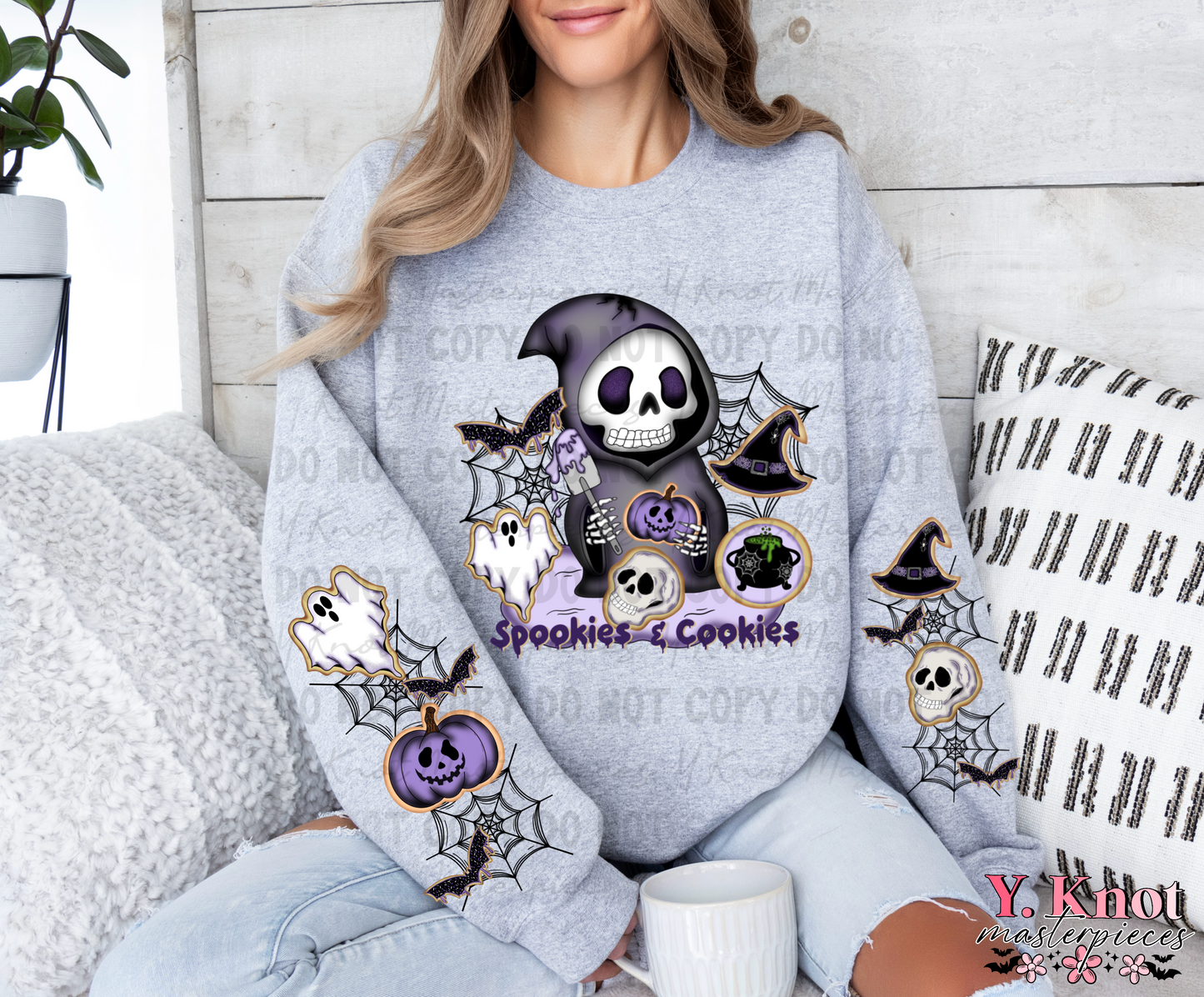 SPOOKIES & COOKIES WITH SLEEVES PNG- EXCLUSIVE DESIGN