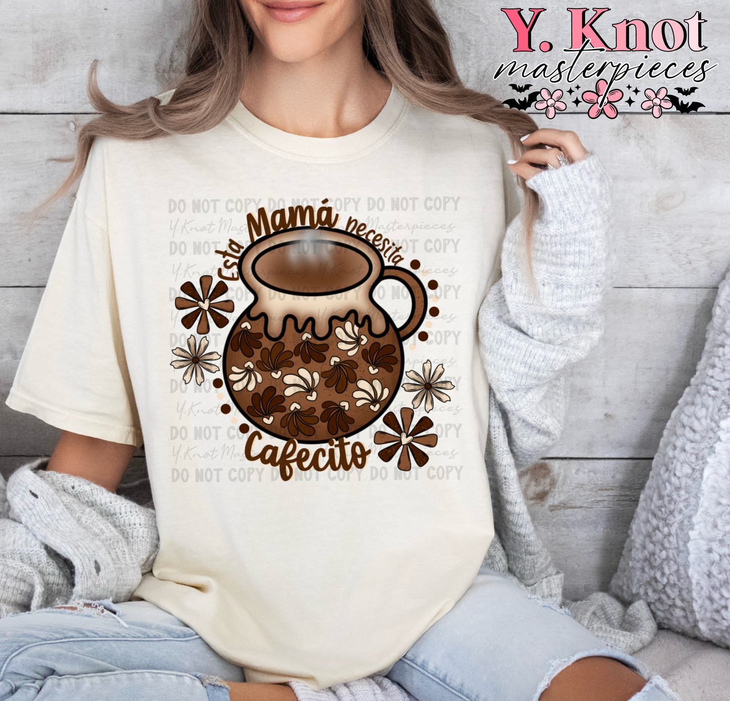 ESTA MAMA NECESITA CAFECITO BROWNS- PNG