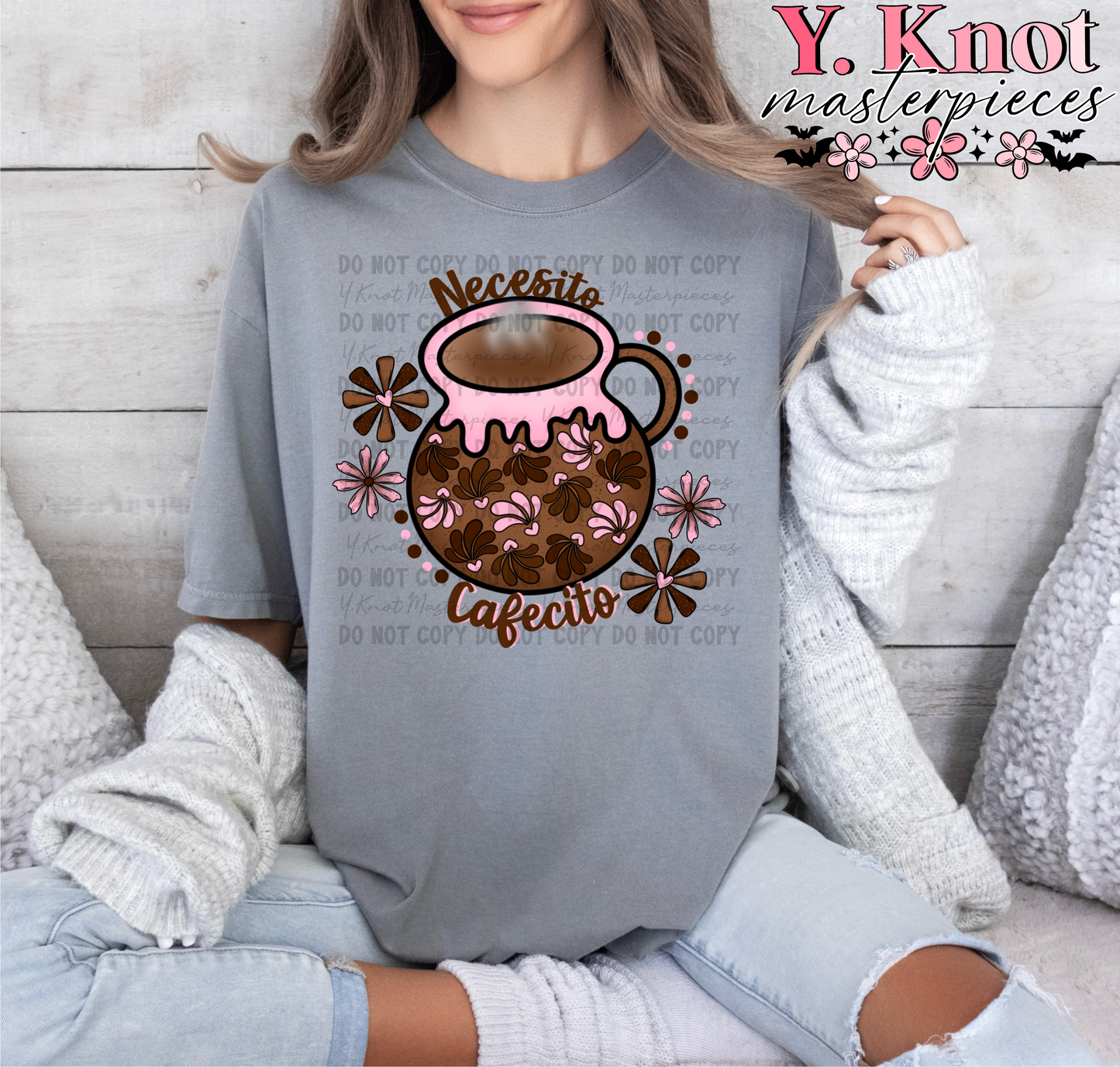 NECESITO CAFECITO PINK-PNG