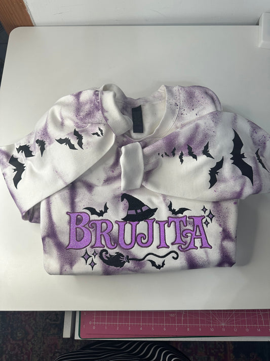 BRUJITA PURPLE TIE DYESWEATER & HOODIE