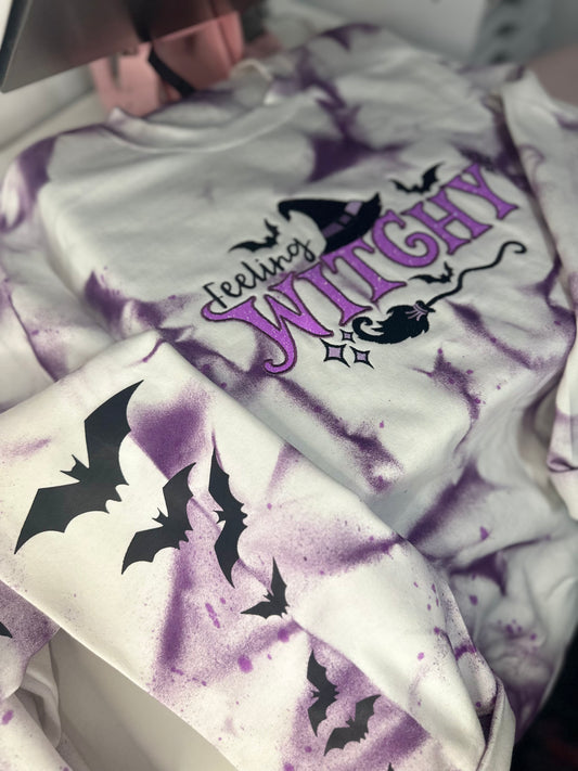 FEELING WITCHY PURPLE TIE DYESWEATER & HOODIE