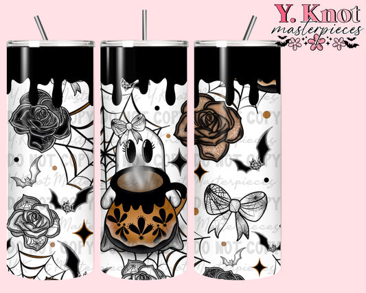 ESPOOKY SIN CAFE 20oz TUMBLER WRAP PNG- EXCLUSIVE DESIGN