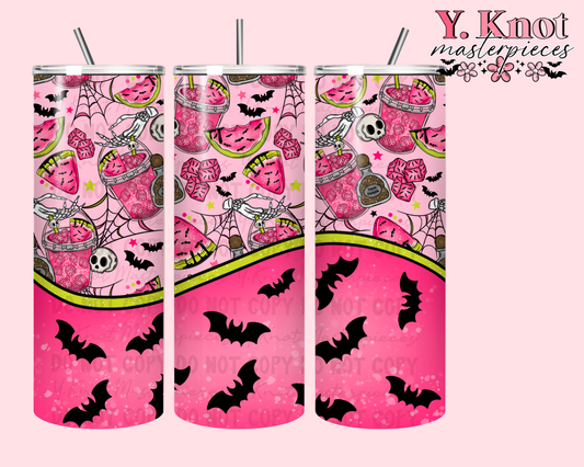 LESS SPOOKY WHEN BOOZY 20oz TUMBLER WRAP-PNG