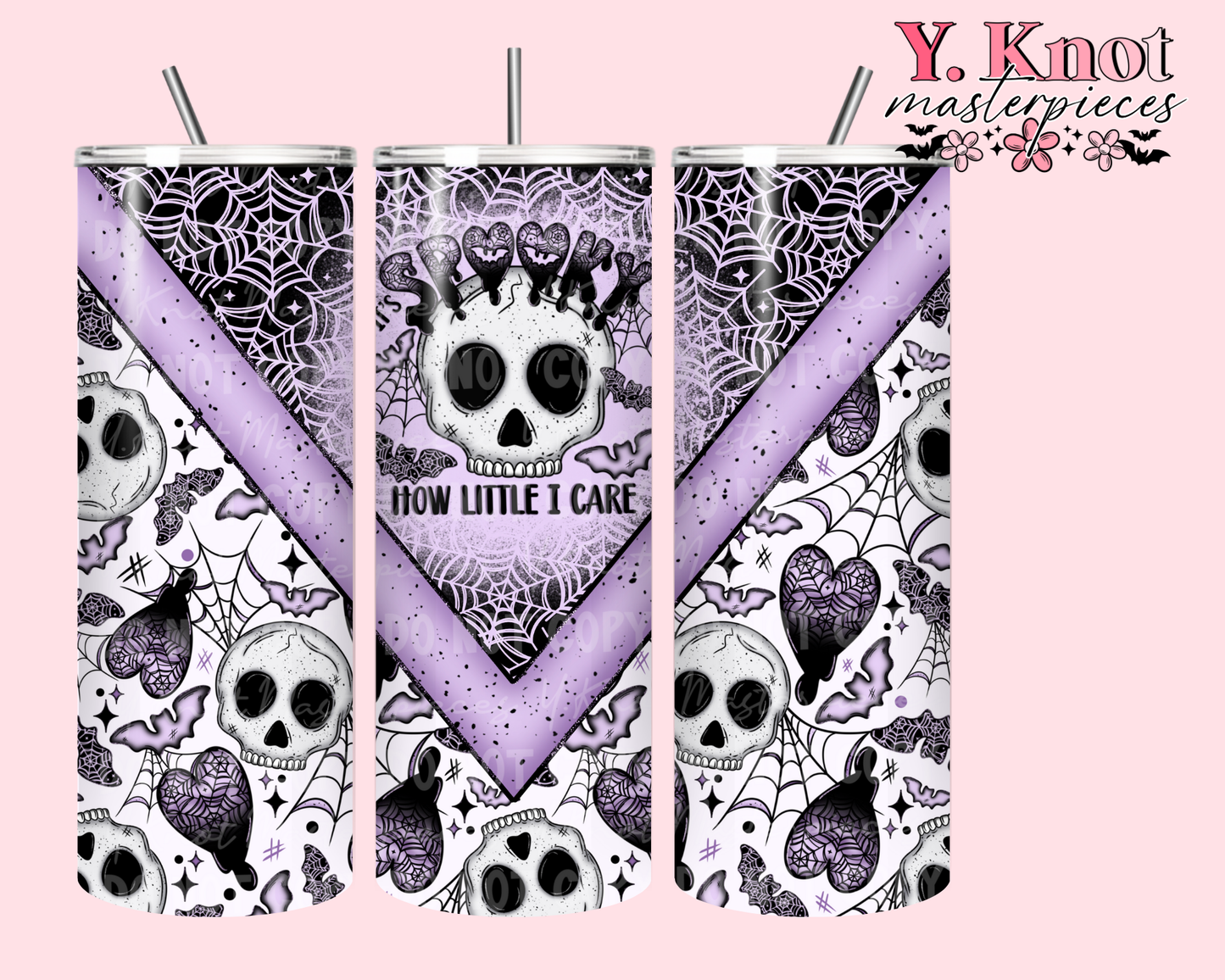 IT'S SPOOKY HOW LITTLE I CARE  20oz TUMBLER-PNG