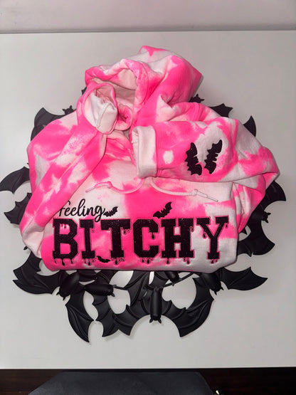 FEELING BITCHY NEON PINK TIE DYE